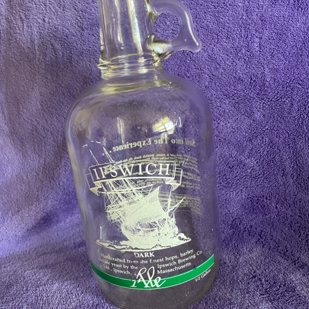 Ipswich Dark Air Brewing Bottle with Sailing Ship from the late 90's